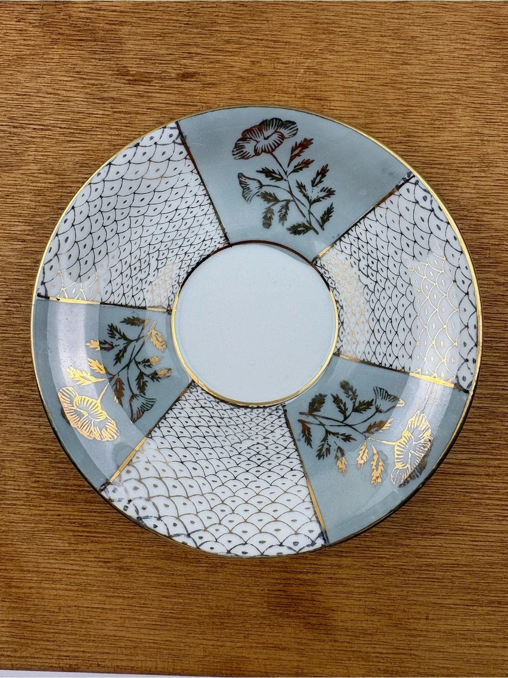 Vintage Napcoware (Napco) Japanese Lusterware Teacup and Saucer Set.